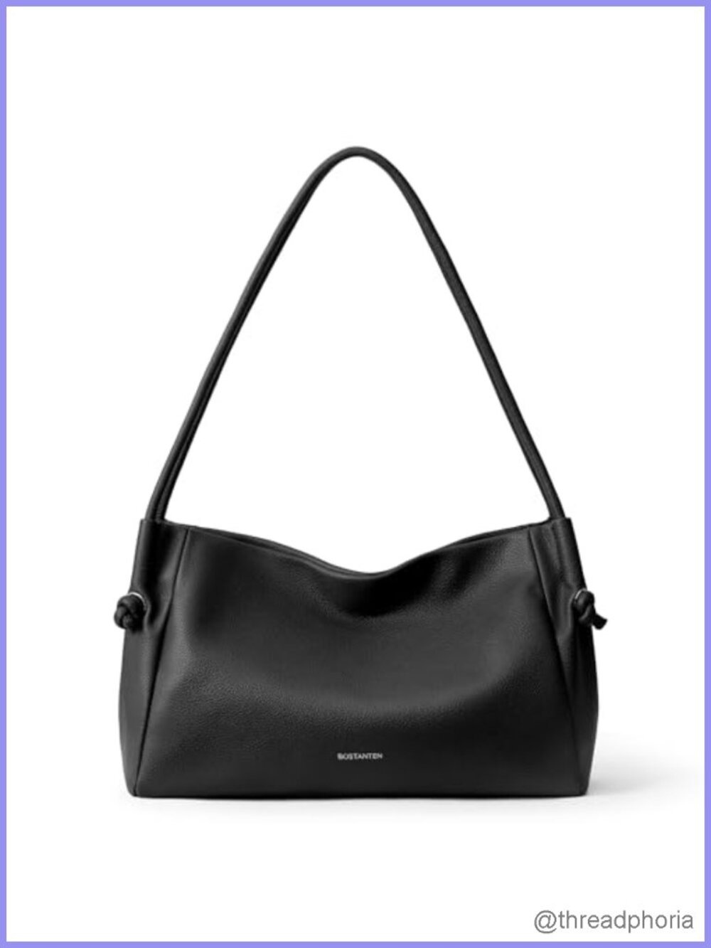 Pebbled Vegan Leather Shoulder Bag Hobo Purse